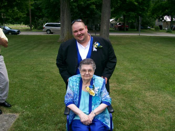 Chris and our grandma